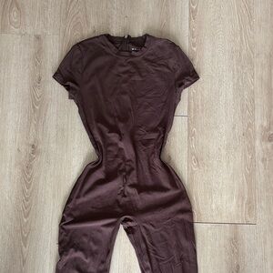 Aritzia Chocolate Jumpsuit